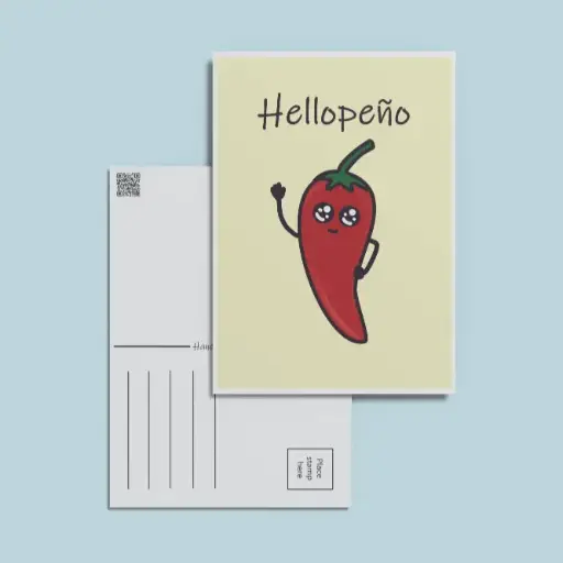 Hellopeño Postcard